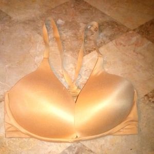 Victoria's Secret Lightly Lined Plunge Beige Bra Size 32DD